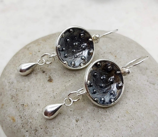Sweet dangling  silver earrings