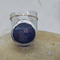 Dark blue sapphire ring, size 7.5