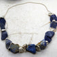 Rough Lapis Lazuli and silver necklace