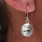 Light weight reticulated sterling silver earrings on lever back.
